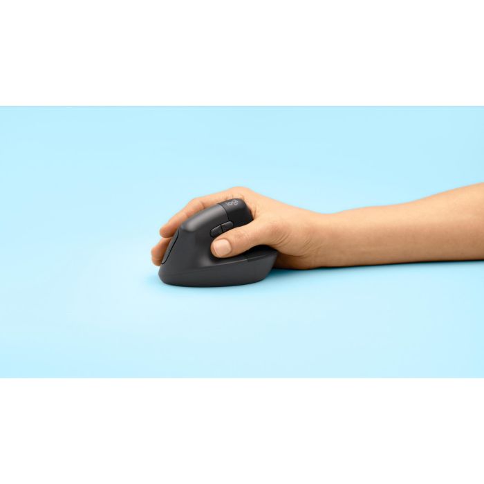 Logitech 910-006473 Ratón Vertical Inalámbrico Lift Ergonomic Mouse Bluetooth/2.4GHz 4000 DPI Grafito para Manos Pequeñas/Medianas 2