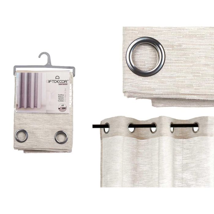 Cortina Multirayas Taupe 140x260 cm - Giftdecor (6 Unidades) Cortina Multirayas Taupe 140x260 cm - Giftdecor (6 Unidades)