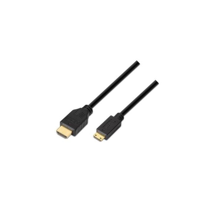 AISENS - CABLE HDMI A MINI HDMI ALTA VELOCIDAD / HEC, A/M-C/M, NEGRO, 3.0M
