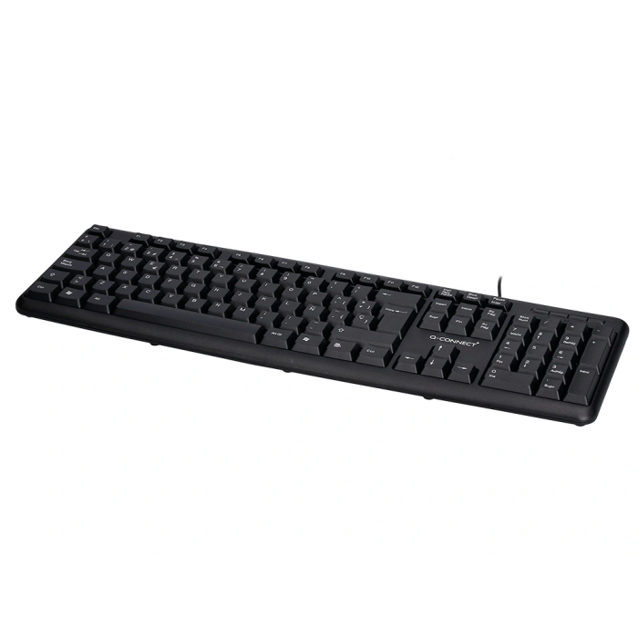 Q-connect Teclado USB con Cable Negro 1.35m 105 Teclas Resistente a Salpicaduras 3