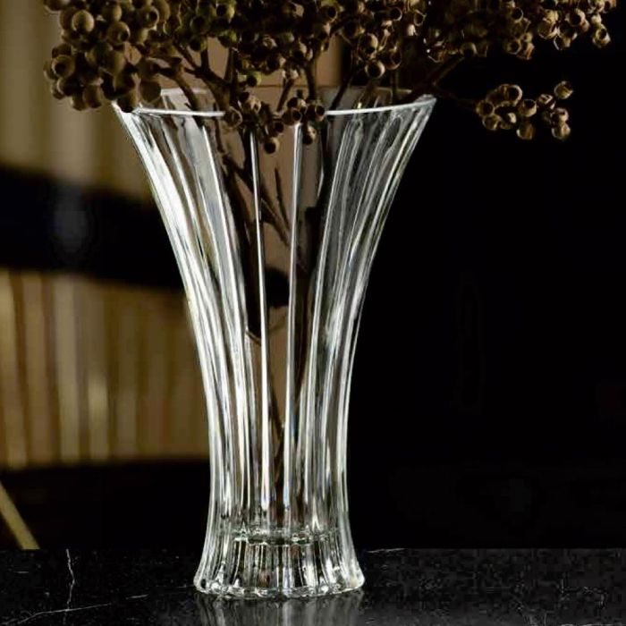 Rcr Cristalleria IT Jarrón de Cristal Timeless altura 33 cm diámetro 19.7 cm Rcr Cristalleria IT Jarrón de Cristal Timeless altura 33 cm diámetro 19.7 cm