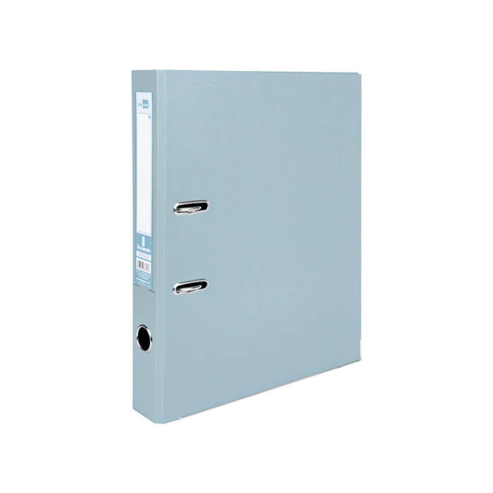 Liderpapel Archivador de Palanca A4 Documenta Forrado PVC con Rado Lomo 52mm Gris Compresor Metálico 1