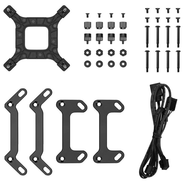 DeepCool LQ240 Kit de Refrigeración Líquida para Procesador, 12 cm, Negro, Compatible con Intel LGA1851 y AMD AM5 4