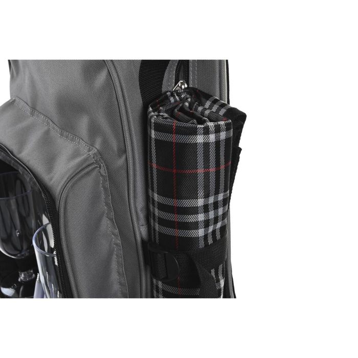 Mochila DKD Home Decor Gris Oscuro 20 x 39 x 28.5 cm Set de 9 4 Mochila DKD Home Decor Gris Oscuro 20 x 39 x 28.5 cm Set de 9 4
