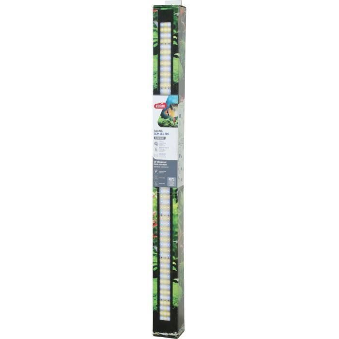 Tira de iluminación - Zolux - LED delgado regulable - Ajustable y adaptable como reemplazo de un tubo de neón T8 o T5 - 100 cm 1 Tira de iluminación - Zolux - LED delgado regulable - Ajustable y adaptable como reemplazo de un tubo de neón T8 o T5 - 100 cm 1