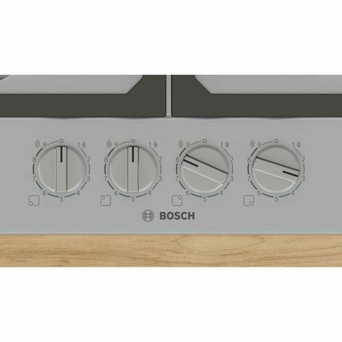 Bosch PCP6A5I90 Placa de Gas Serie 6 4 fuegos Acero Inoxidable 52 x 58,2 x 4,5 cm