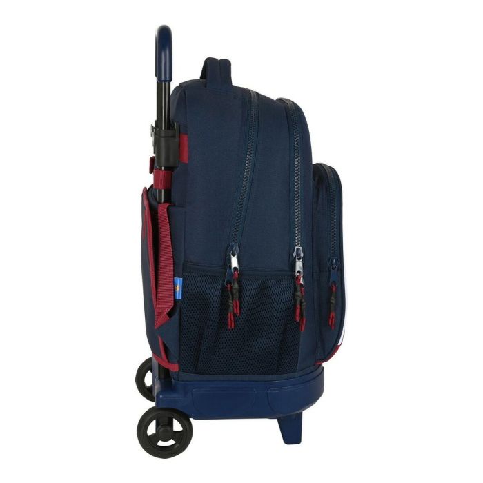 Cartera Escolar Safta Con Carro Mochila Grande Con Ruedas Compact Extraible 330x220x450 mm F.C. Barcelona 1