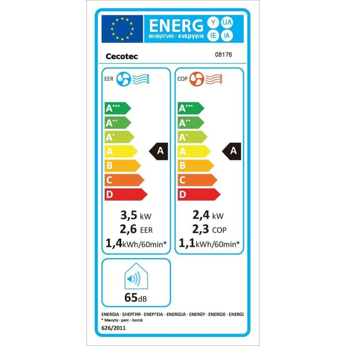 Aire Acondicionado Portátil Cecotec ForceClima 12800 Soundless Heating Connected A 1340 W Blanco 4 Aire Acondicionado Portátil Cecotec ForceClima 12800 Soundless Heating Connected A 1340 W Blanco 4