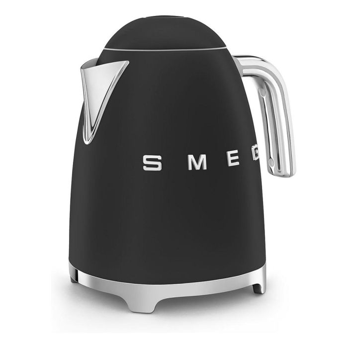Smeg KLF03BLMEU Hervidor de agua 1,7 L 2400 W Negro mate con filtro antical, apagado automático y base 360°