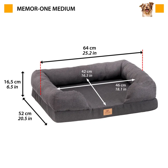 Ferplast Cama Viscoelastica Memor One M 64x52x16,5 cm