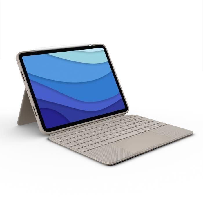 Funda con Teclado Desmontable - LOGITECH - Combo Touch - Para iPad Pro de 11 pulgadas (1.ª, 2.ª, 3.ª y 4.ª generación) - Color Arena Funda con Teclado Desmontable - LOGITECH - Combo Touch - Para iPad Pro de 11 pulgadas (1.ª, 2.ª, 3.ª y 4.ª generación) - Color Arena