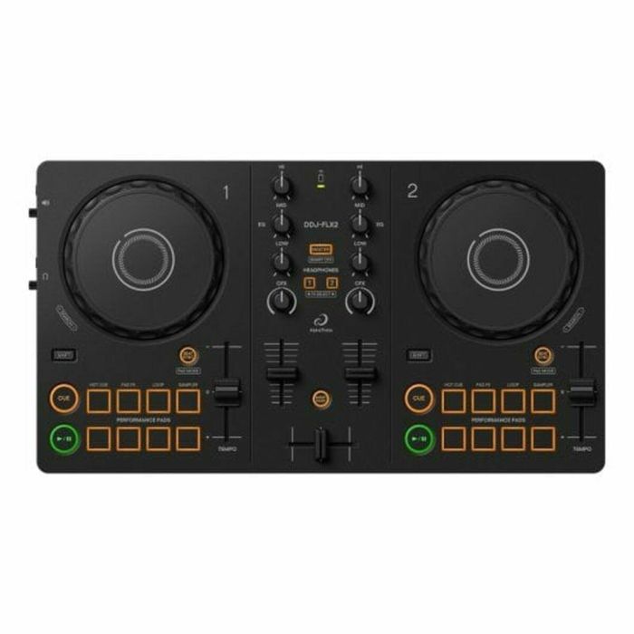 Pioneer DJ DDJ-FLX2 Controlador DJ 2 Canales Compacto, Ligero, Alimentación USB, Ideal Principiantes con Smart CFX y Fader