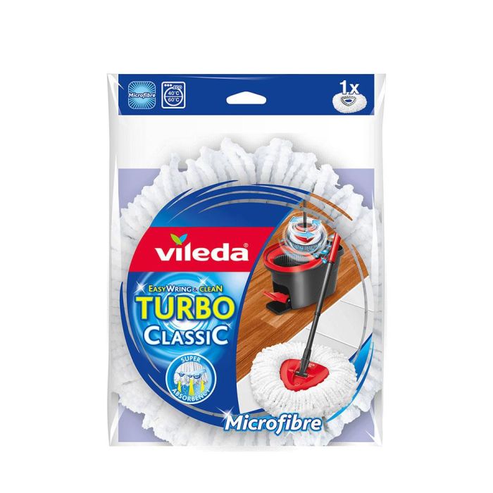 Recambio de Mopa Para Fregar Vileda TURBO ClassiC Microfibras 0 Recambio de Mopa Para Fregar Vileda TURBO ClassiC Microfibras 0