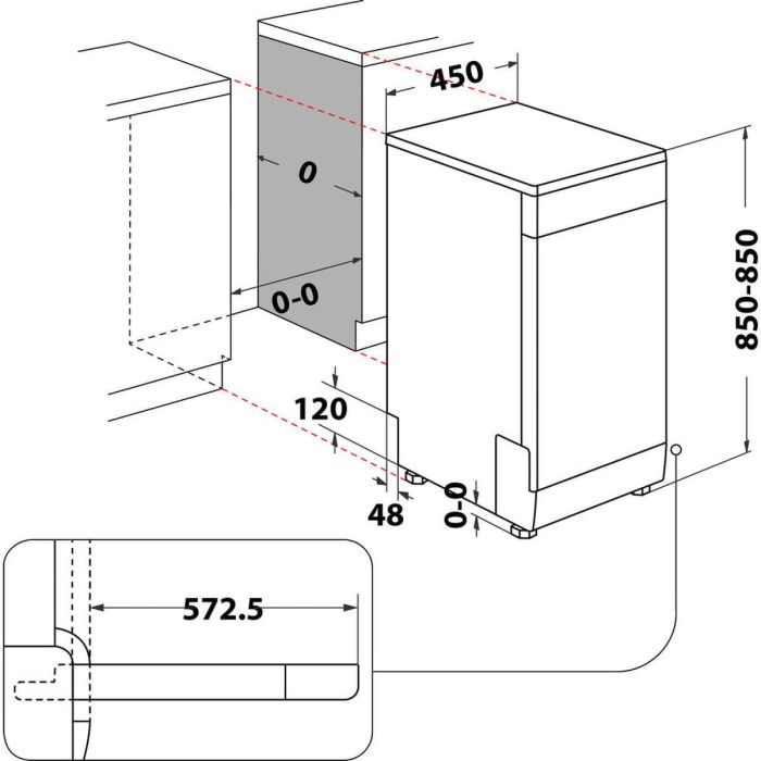 Lavavajillas Whirlpool Corporation WSFO3023PFX Acero 45 cm 6 Lavavajillas Whirlpool Corporation WSFO3023PFX Acero 45 cm 6
