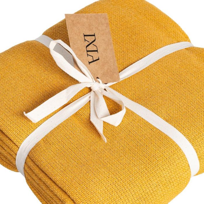 Colcha Ocre Algodón Textil/Hogar 280 X 260 cm