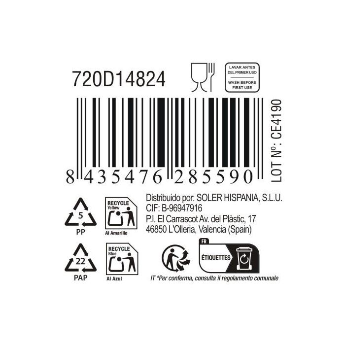 Bol para aperitivos Pica-Pica, 13.8 x 7 x 3.3 cm - Inde (24 Unidades) 3 Bol para aperitivos Pica-Pica, 13.8 x 7 x 3.3 cm - Inde (24 Unidades) 3