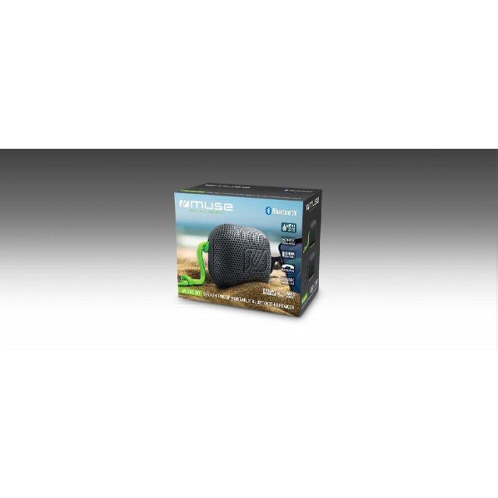 MUSE Altavoz Bluetooth Portátil MUSE 5W con Resistencia al Agua IP44 y Carga USB-C