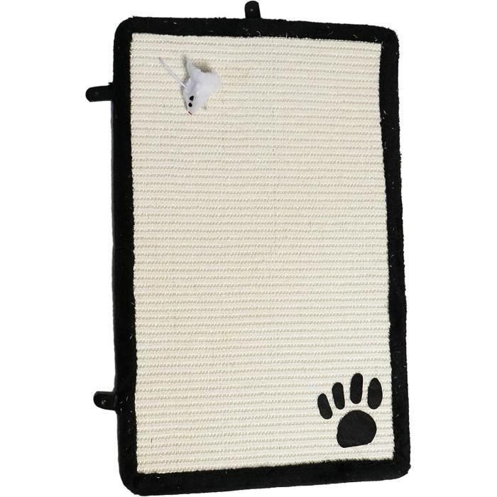 AIME Alfombra de rascar con juguete colgante - 35 x 55 cm - Para gatos 1 AIME Alfombra de rascar con juguete colgante - 35 x 55 cm - Para gatos 1