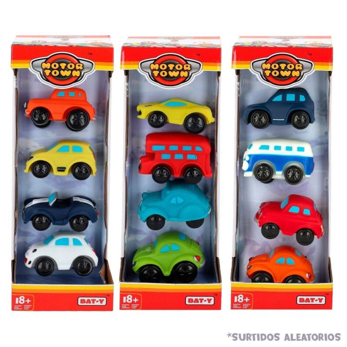 Set de Vehículos Motor Town 4 Piezas 7,5 x 4,5 x 5 cm (6 Unidades) 5 Set de Vehículos Motor Town 4 Piezas 7,5 x 4,5 x 5 cm (6 Unidades) 5