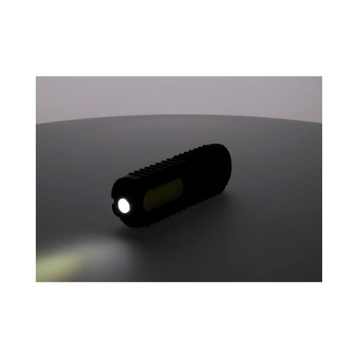 Edm Linterna de trabajo LED recargable USB 5W 300LM / 3W 90LM con gancho, imán y soporte basculante 180° 8