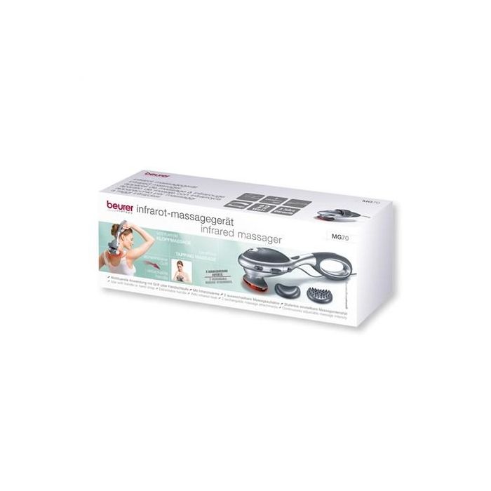 Beurer MG-70 Masajeador de Presión por Golpeteo con Infrarrojos y Cabezales Intercambiables 2 Beurer MG-70 Masajeador de Presión por Golpeteo con Infrarrojos y Cabezales Intercambiables 2