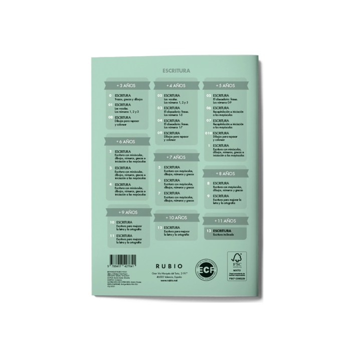 Rubio Cuaderno Caligrafía nº 13 para el Desarrollo de Destrezas Motrices y Lenguaje Escrito 2 Rubio Cuaderno Caligrafía nº 13 para el Desarrollo de Destrezas Motrices y Lenguaje Escrito 2
