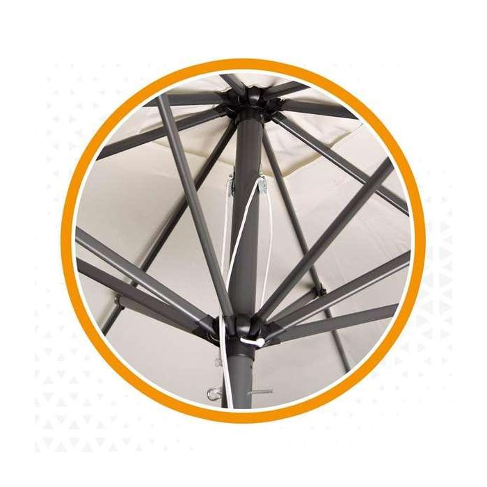 Sombrilla Aktive Crema 270 x 261 x 270 cm 2