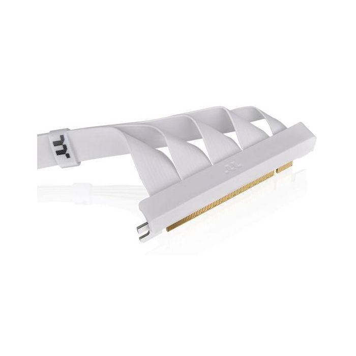 Thermaltake AC-077-CO6OTN-C1 Cable Riser PCI-E 4.0 Dual 90 Grados 400mm Blanco para Tarjeta de Video 2
