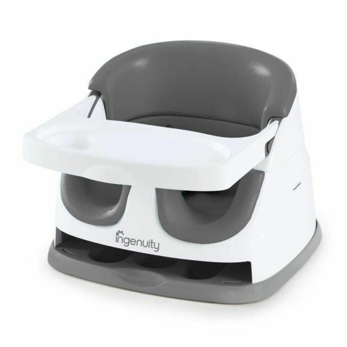 Ingenuity Asiento de comida 2 en 1 Baby Base – Slate, soporte para bebé sentado
