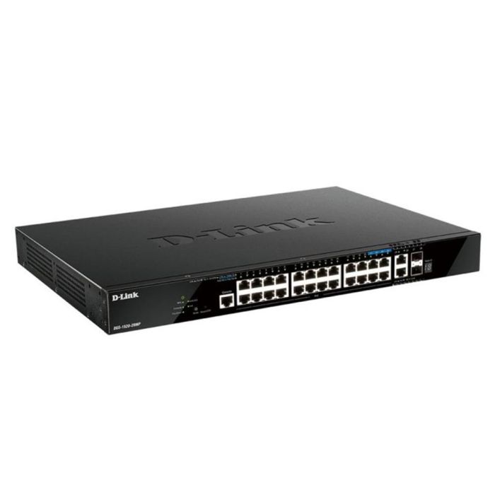 D-Link Dgs-1520-28Mp Switch 20Xgbe Poe, Gigabit Ethernet, 10G Soporte, Montaje en Rack, Negro D-Link Dgs-1520-28Mp Switch 20Xgbe Poe, Gigabit Ethernet, 10G Soporte, Montaje en Rack, Negro