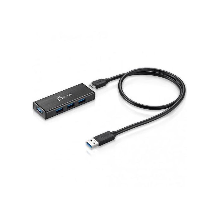 j5create JUH340 Mini Hub USB 3.0 4 Puertos Negro Aluminio 5Gbps 3 j5create JUH340 Mini Hub USB 3.0 4 Puertos Negro Aluminio 5Gbps 3