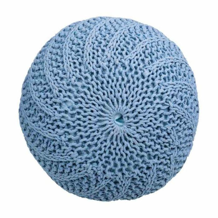 Puff Alexandra House Living Azul claro Poliestireno 45 x 30 x 45 cm 2