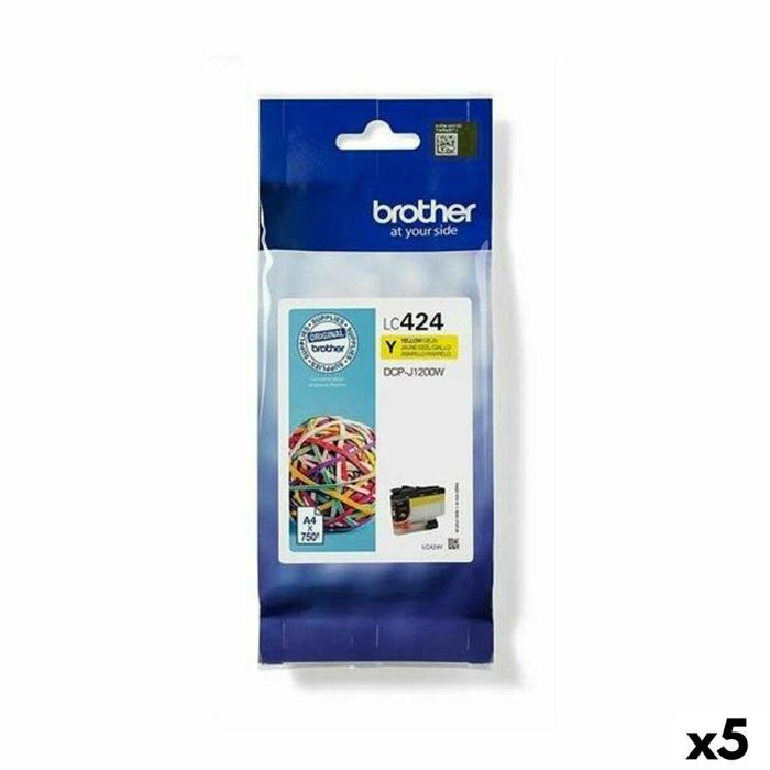 Cartucho de Tinta Original Brother DCP-J1200W Amarillo (5 Unidades) 0 Cartucho de Tinta Original Brother DCP-J1200W Amarillo (5 Unidades) 0