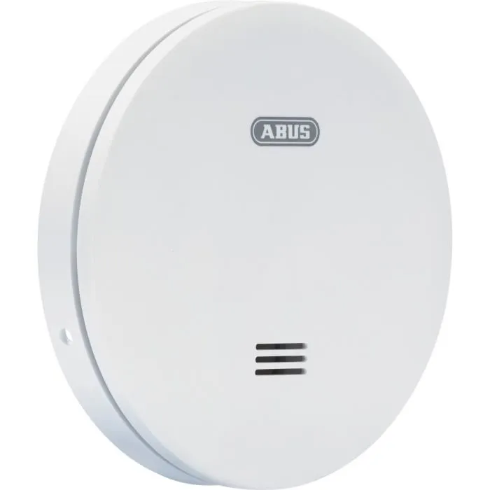 Abus RWM160 Detector de Humo Diseño Ultraplano Protección 40 m² Alarma 85 dB Batería Litio 10 Años 2