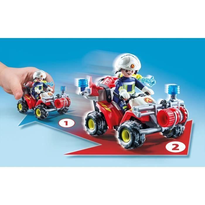 Playmobil 71825 Quad de Bomberos Action Heroes con Figura Bombero, Cabestrante, Cañón de Agua, Extintor y Hacha, Juguete para Niños +4 años 2 Playmobil 71825 Quad de Bomberos Action Heroes con Figura Bombero, Cabestrante, Cañón de Agua, Extintor y Hacha, Juguete para Niños +4 años 2