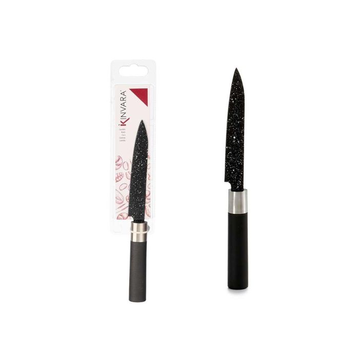 Cuchillo pequeño Kinvara acabado mármol, 24 cm, negro - No apto lavavajillas (24 Unidades) Cuchillo pequeño Kinvara acabado mármol, 24 cm, negro - No apto lavavajillas (24 Unidades)