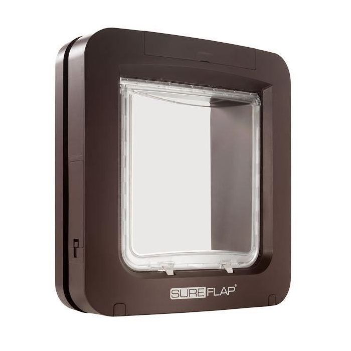 Sureflap Solapa Electrónica Grande Marrón Lector de Microchip para Gatos y Perros Pequeños - Evita Intrusos (Hasta 32 Chips) 0 Sureflap Solapa Electrónica Grande Marrón Lector de Microchip para Gatos y Perros Pequeños - Evita Intrusos (Hasta 32 Chips) 0