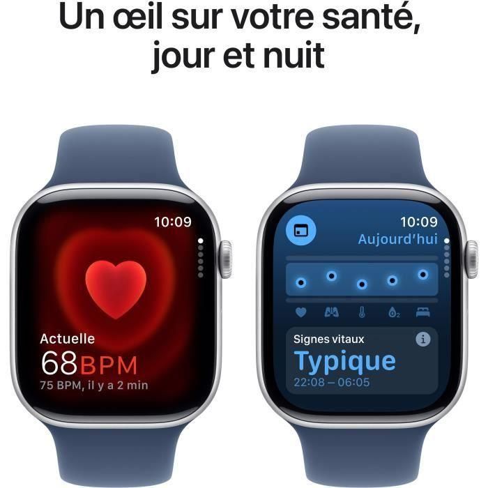 Apple Watch Series 10 GPS - 46 mm - Caja de aluminio plateada - Correa deportiva vaquera - M/L 4 Apple Watch Series 10 GPS - 46 mm - Caja de aluminio plateada - Correa deportiva vaquera - M/L 4