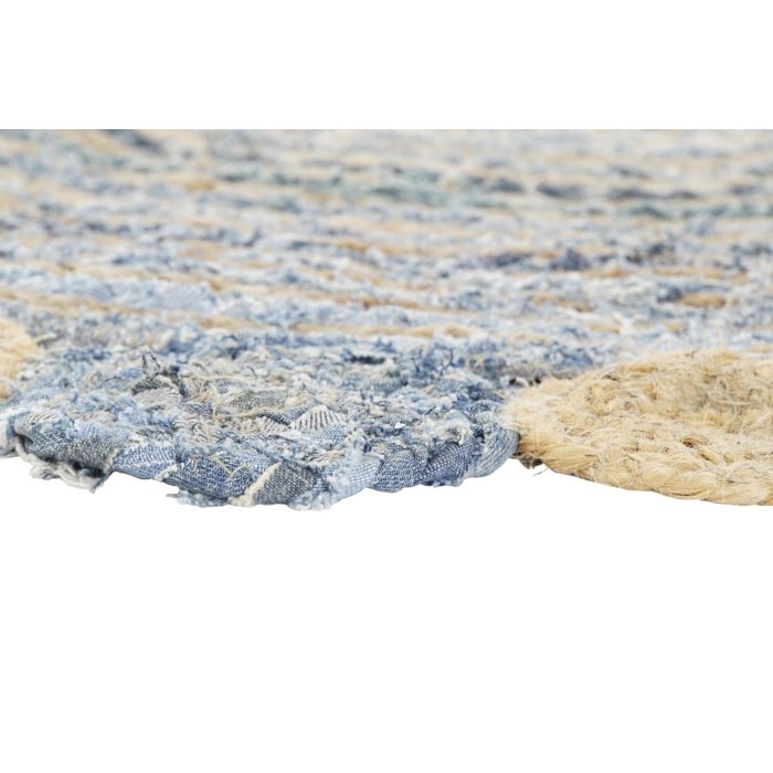 DKD Home Decor Alfombra Indio Pokara Multicolor Azul de Algodón y Yute 200x200 cm 2100 gsm 3 DKD Home Decor Alfombra Indio Pokara Multicolor Azul de Algodón y Yute 200x200 cm 2100 gsm 3