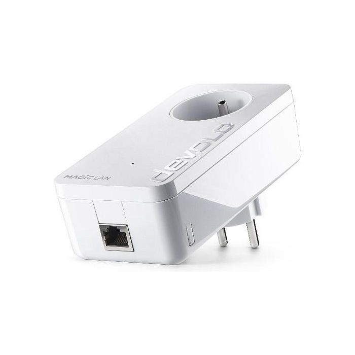 Devolo Magic 2 LAN Powerline Starter Kit - Adaptadores Powerline Ethernet Hasta 2400 Mbit/s, 2 Puertos Gigabit LAN, Blanco, Kit de Inicio para Red de Cable por Corriente Eléctrica