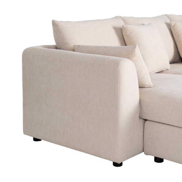 Sofá Chaise Longue Izq./Dcha. Crema 260 X 164 X 76 cm