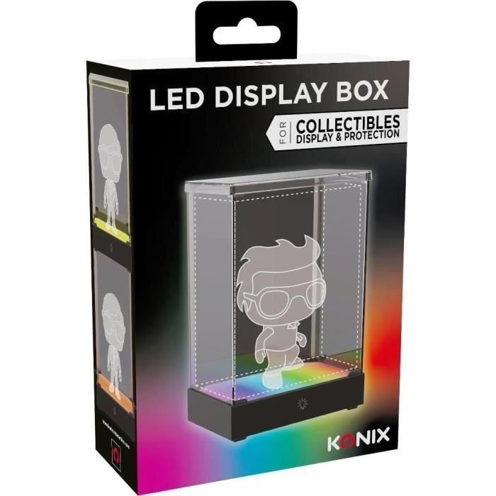 Caja de visualización LED para figuras - KONIX - Compatible con Funko Pop / Banpresto Qposket - Iluminación RGB - Cable USB 0 Caja de visualización LED para figuras - KONIX - Compatible con Funko Pop / Banpresto Qposket - Iluminación RGB - Cable USB 0