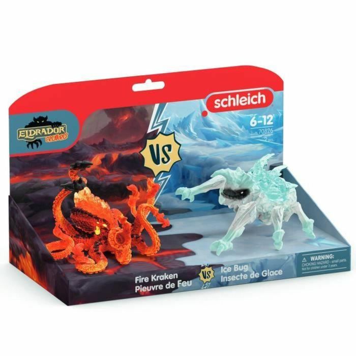 Figuras Dúo Pulpo de Lava vs Insecto de Hielo, SCHLEICH 70826 Criaturas Eldrador, Para niños a partir de 6 años 1