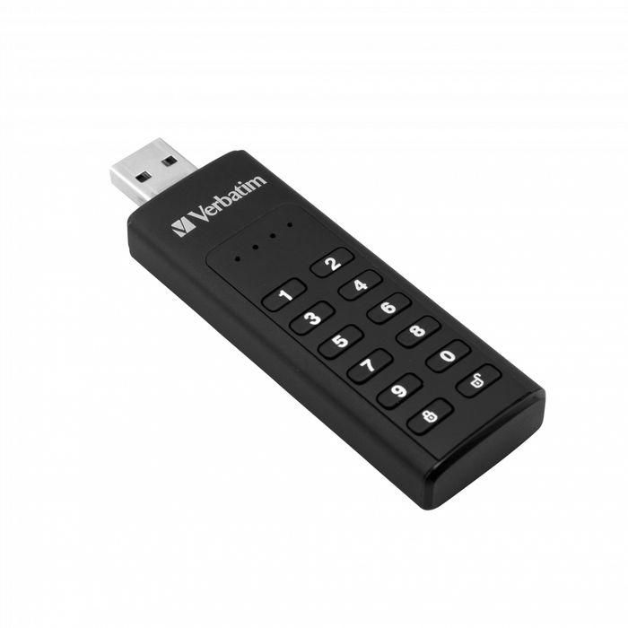 Verbatim Secure Portable USB Drive w / Keypad Access, 32GB, USB 3.0 Verbatim Secure Portable USB Drive w / Keypad Access, 32GB, USB 3.0