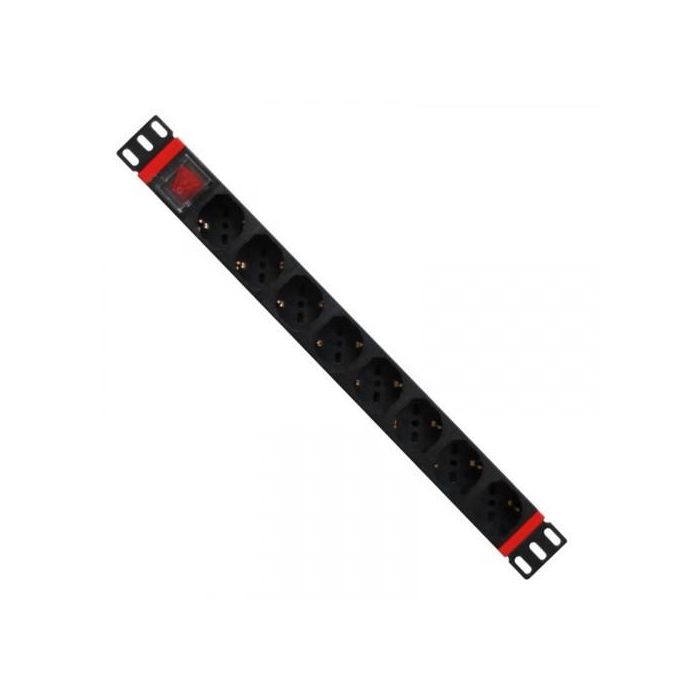 WP WPN-PDU-C01-08 Unidad de Distribución de Energía PDU 8 Salidas AC 1U 3500W 250V Aluminio Negro/Rojo WP WPN-PDU-C01-08 Unidad de Distribución de Energía PDU 8 Salidas AC 1U 3500W 250V Aluminio Negro/Rojo