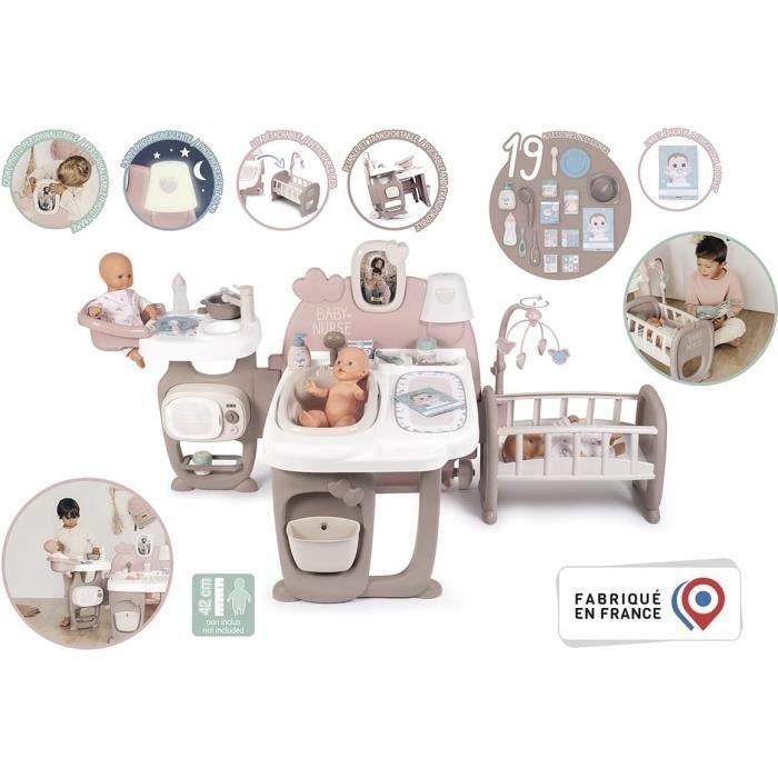 Smoby Casa de los Bebés Baby Nurse con 3 Áreas de Juego, para Muñecos de hasta 42cm, Dimensiones 149x71x71cm, Edad +3 Años 2 Smoby Casa de los Bebés Baby Nurse con 3 Áreas de Juego, para Muñecos de hasta 42cm, Dimensiones 149x71x71cm, Edad +3 Años 2