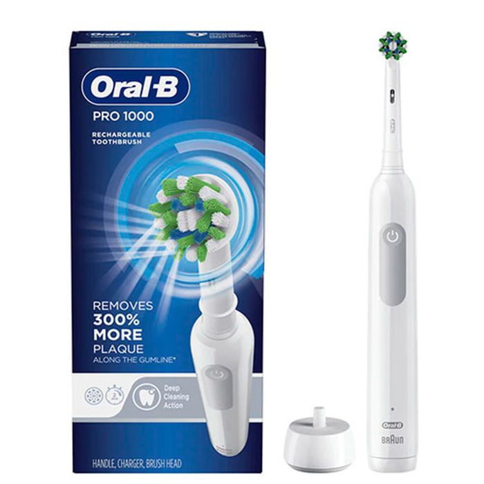 Cepillo de Dientes Eléctrico Oral-B PRO 1 Blanco