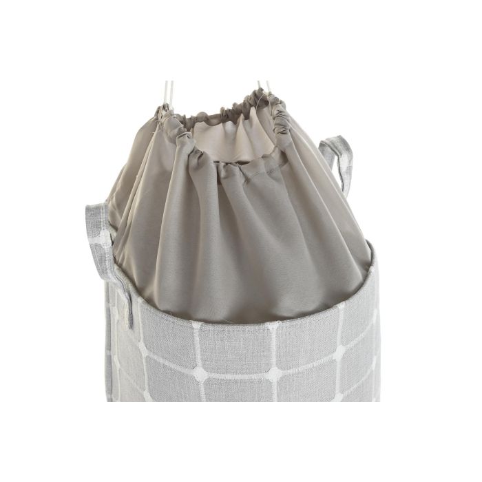 DKD Home Decor Cesta Basicos Gris Beige 35 x 55 x 35 cm (4 Unidades) 2