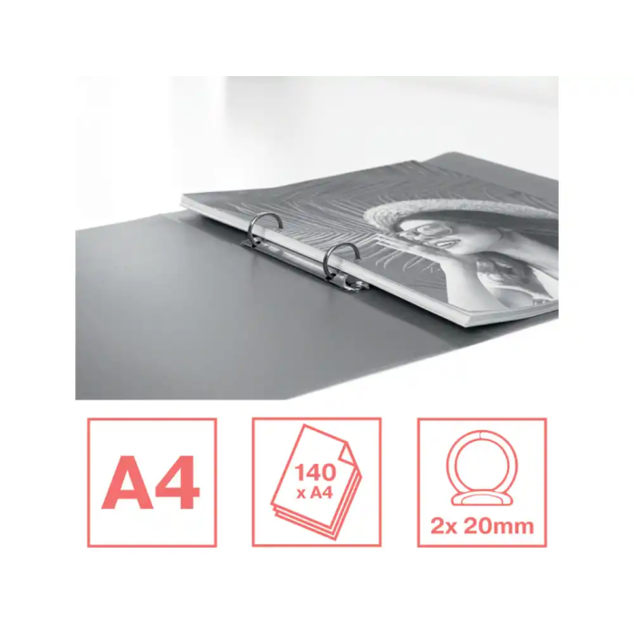 Esselte Colour Breeze Carpeta 2 Anillas Redondas 25 mm DIN A4 Polipropileno Colores Surtidos 1