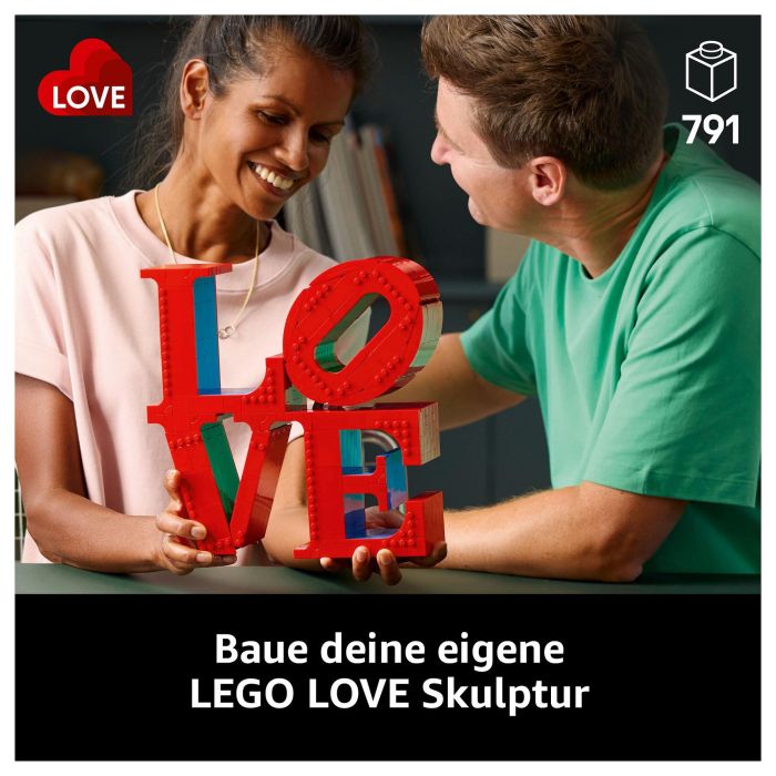 LEGO 31214 Art LOVE Set de Construcción para Adultos - Decoración y Regalo para Parejas LEGO 31214 Art LOVE Set de Construcción para Adultos - Decoración y Regalo para Parejas